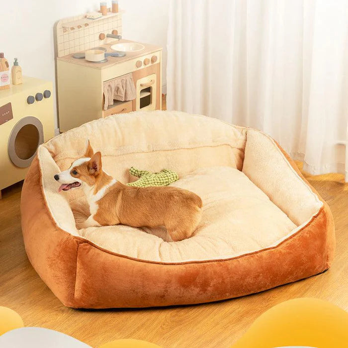 Dog bed hot sale with high back