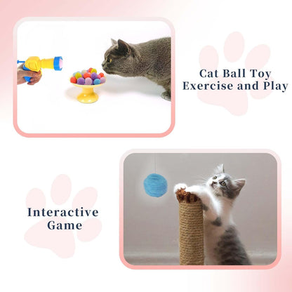 Ball Launcher Gun Cat Toy