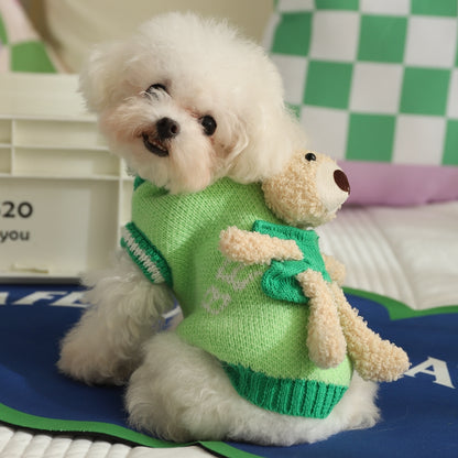 Fashionable Cute Bear Pet Sweater