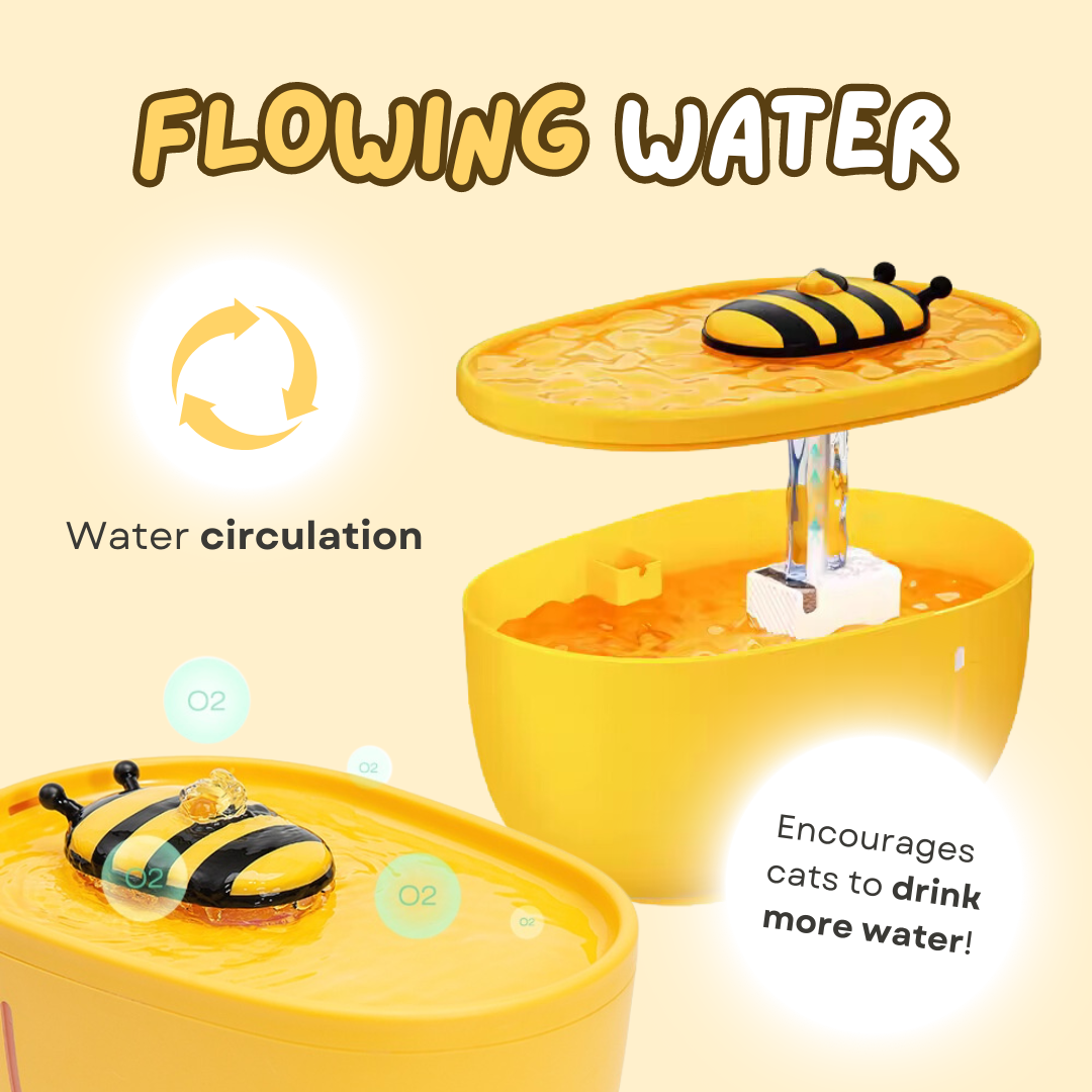 Honey Bee Pet Water Fountain