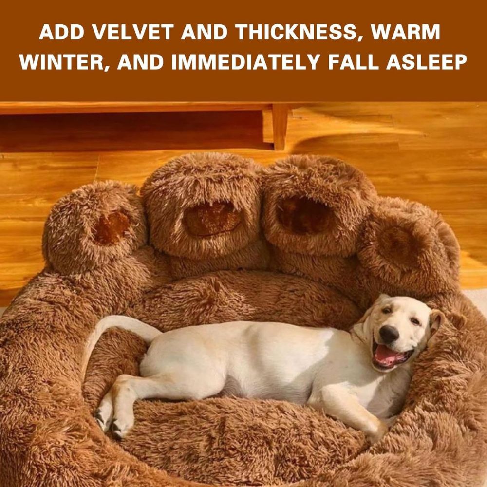 Pet Bed with Teddy Bear's Paws