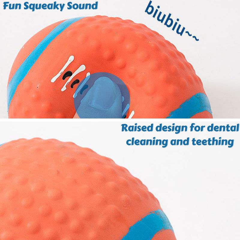Squeaky Latex Durable Sports Ball Dog Toy