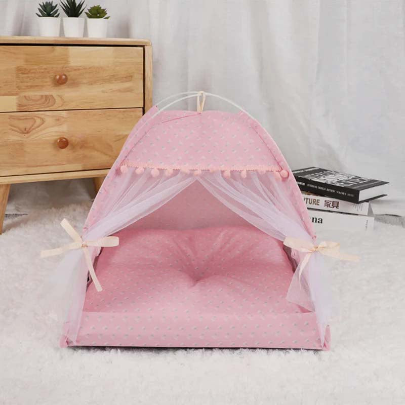 Portable Pet Tent with Breathable Cushion