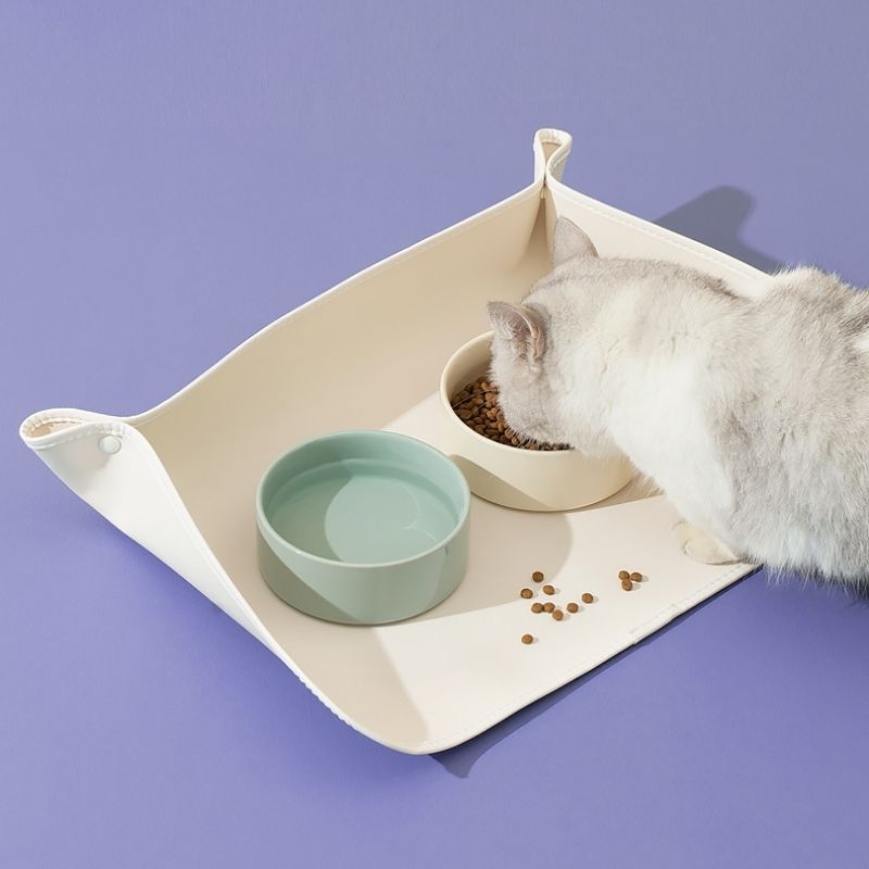 Snap-on Design Pet Feeding Mat