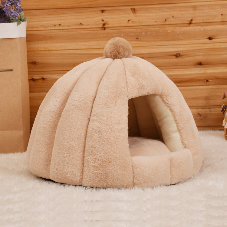 Semi-enclosed Pet Bed