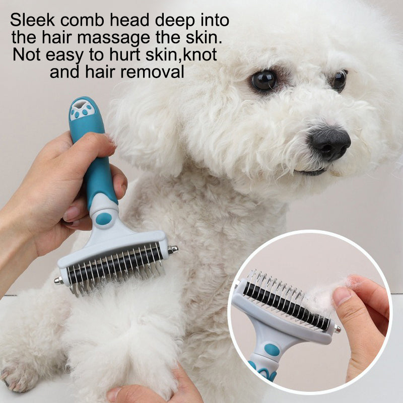 Stainless Steel Double-sided Pet Hair Removal Comb