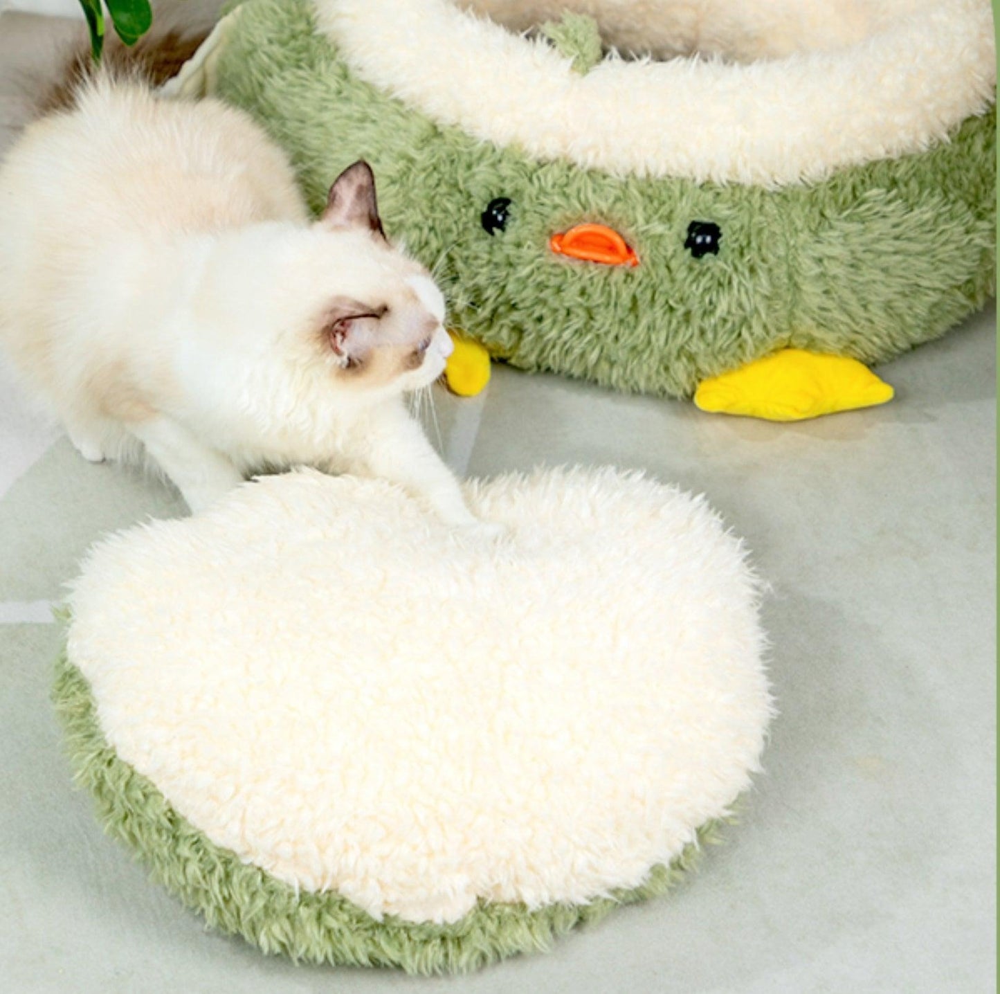 Plush Cat Bed Small Dog Bed