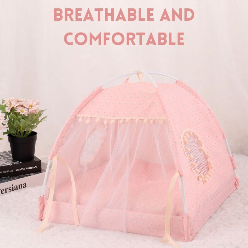 Floral Pattern Cooling Breathable Washable Pet Tent