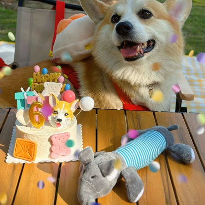 Dog Squeaky Plush Animal Chew Toy