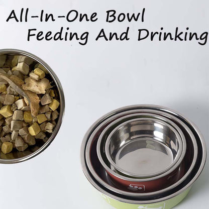 Non-slip Stainless Steel Pet Bowl