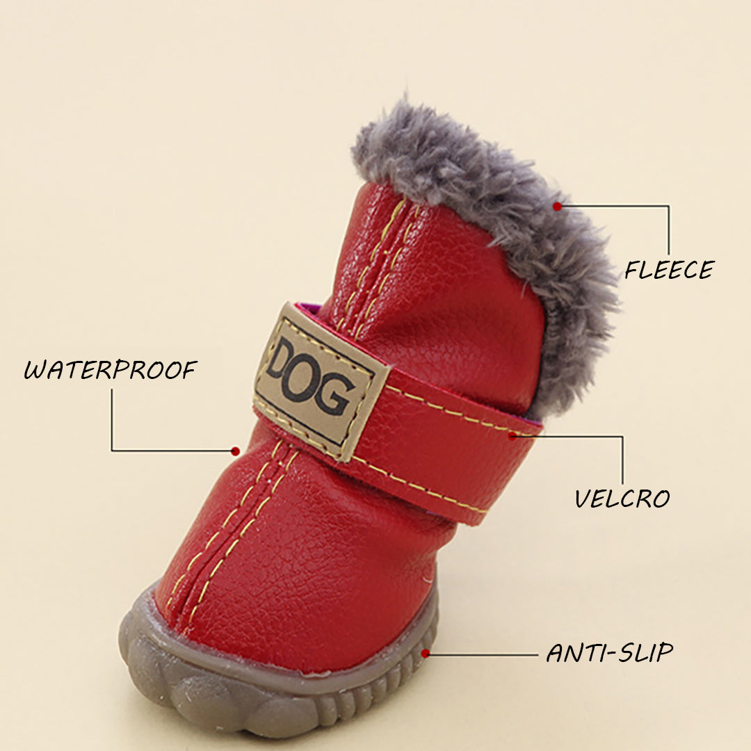 Winter Warm Anti-slip Dog Shoes