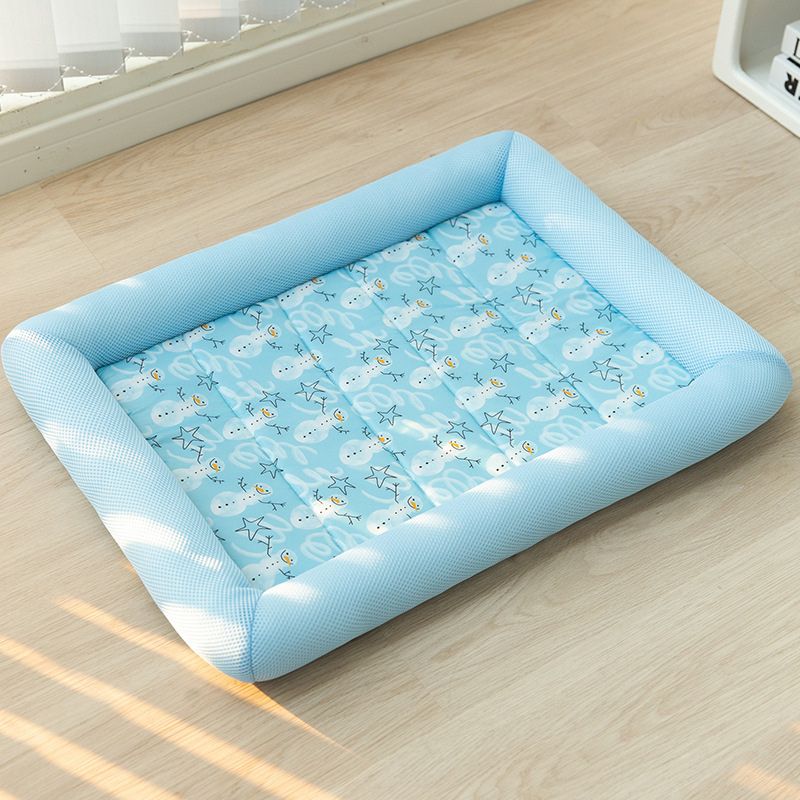 Self-cooling Summer Pet Bed with Air Mesh Bolster