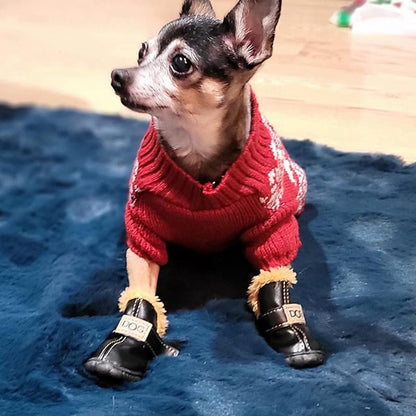 Winter Warm Anti-slip Dog Shoes