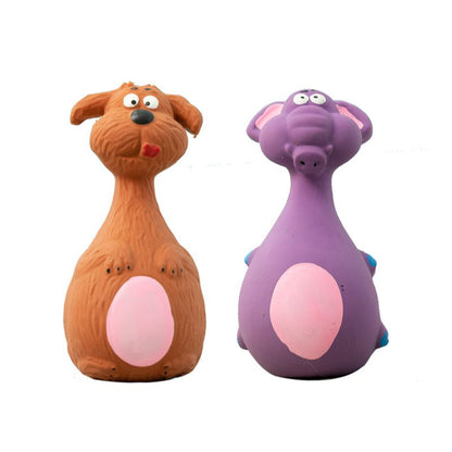 Squeaky Cartoon Animal Chew Dog Toy