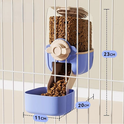 Hanging Automatic Pet Feeder and Water Dispenser