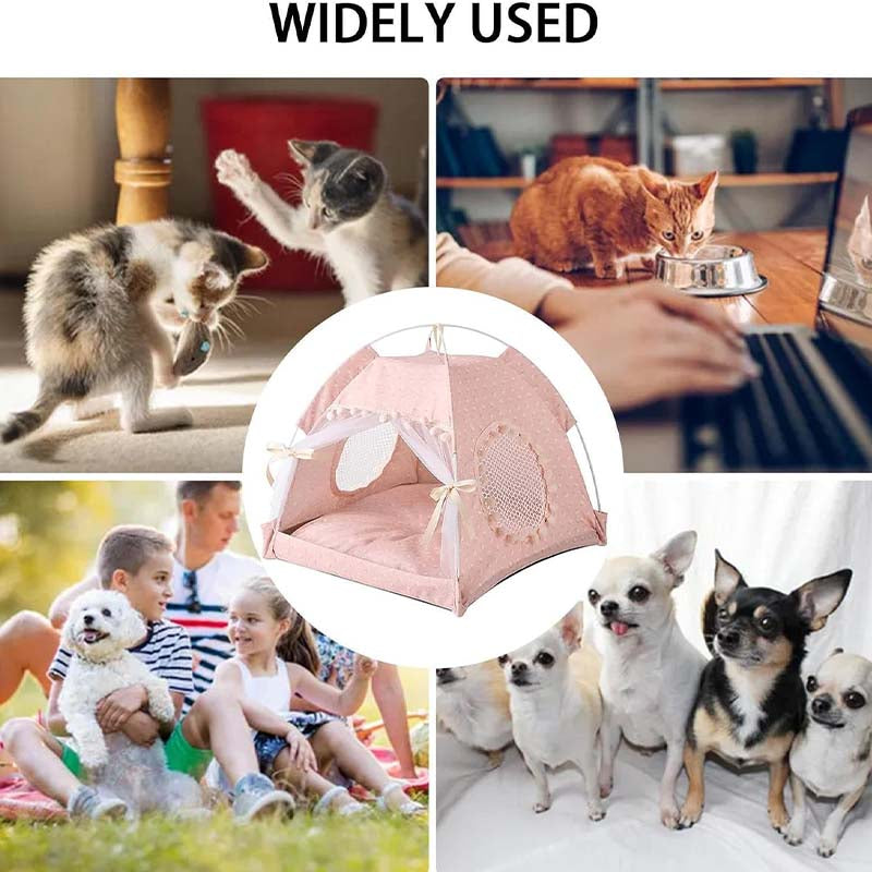 Portable Pet Tent with Breathable Cushion