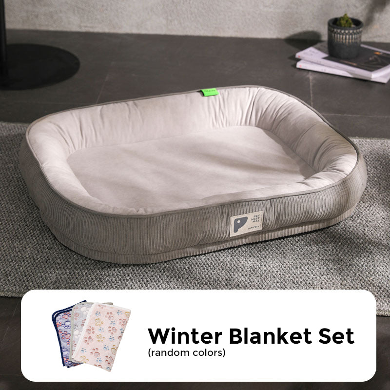 All-Season Plush Comfort Donut Dog Bed