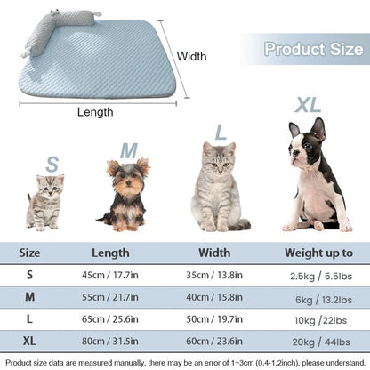 Natural Cooling Neck Guard Pet Bed