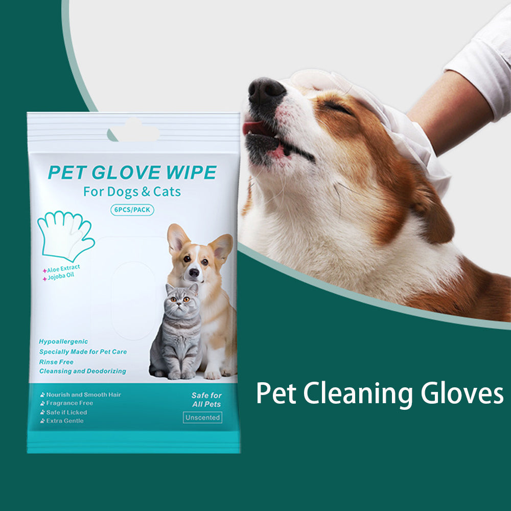 Pet Grooming and Cleaning Gloves Wipes