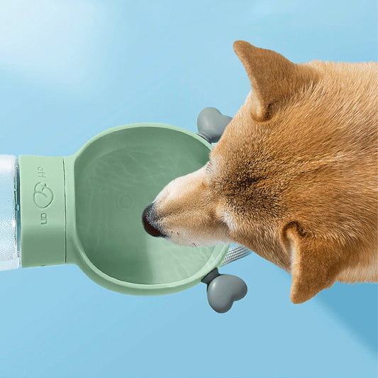 Dog Water Bottle with Food Container
