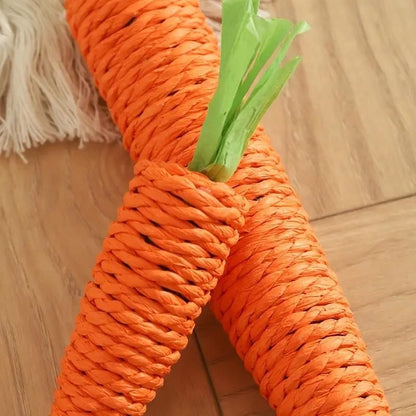 Natural Interactive Sisal Carrot Cat Toy