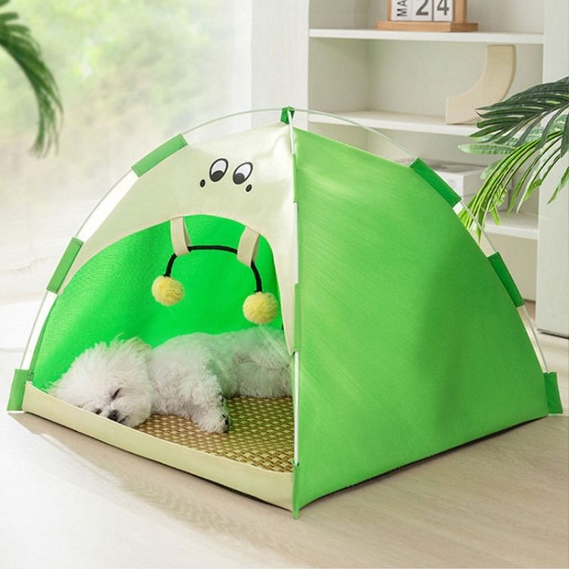Summer Breathable Pet Tent with Reversible Cushion