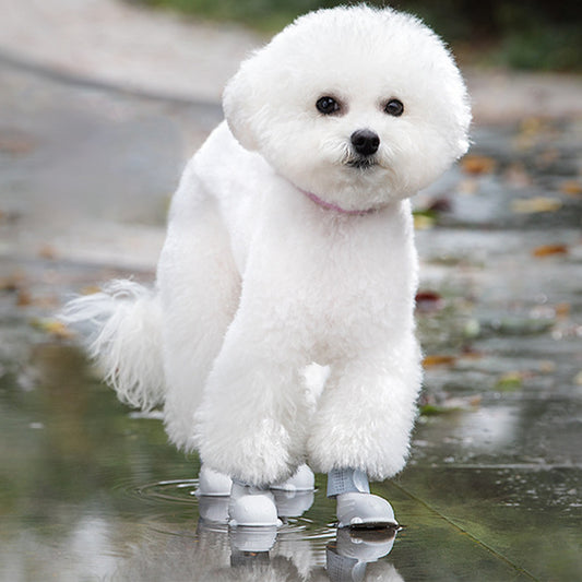Anti-Slip Rubber Rain Shoes for Small Dog