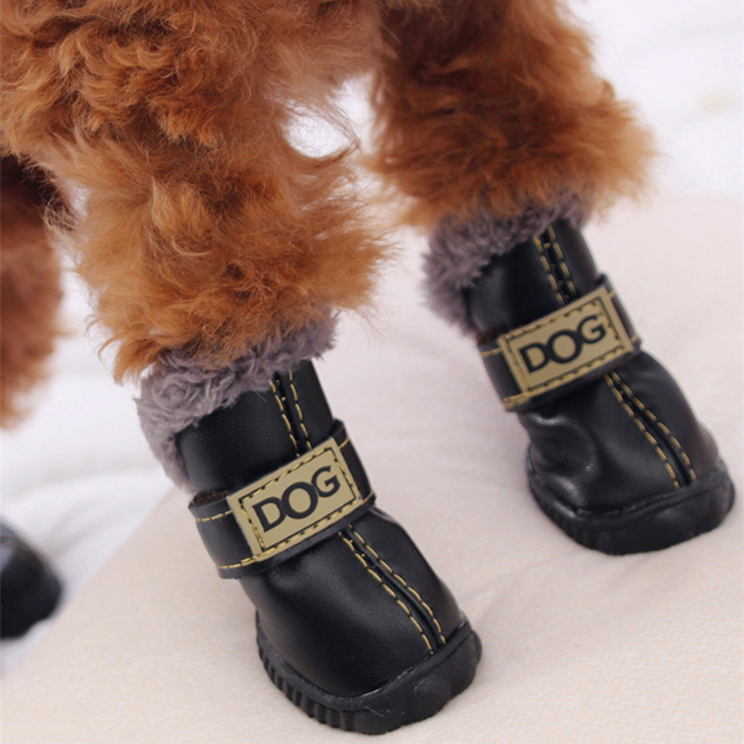 Winter Warm Anti-slip Dog Shoes