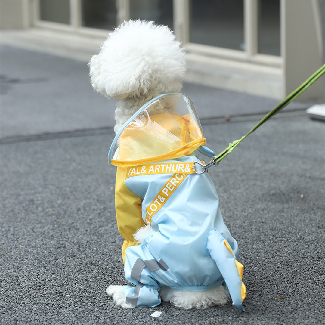 Cute Dinosaur Raincoat for Small Dog