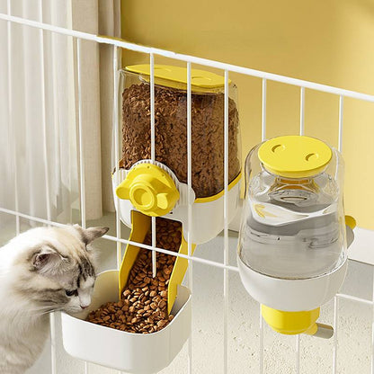 Hanging Automatic Pet Feeder and Water Dispenser