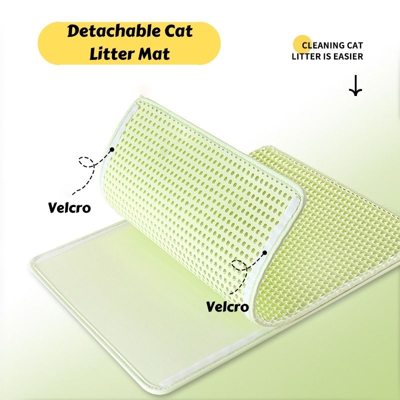 Double-layer EVA Velcro Cat Litter Mat