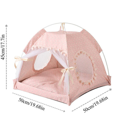 Portable Pet Tent with Breathable Cushion