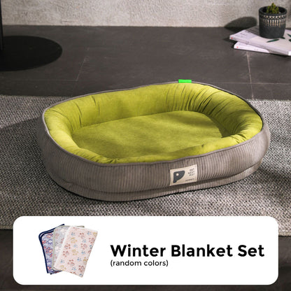 All-Season Plush Comfort Donut Dog Bed