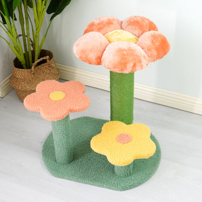 Three Flower Cat Tree