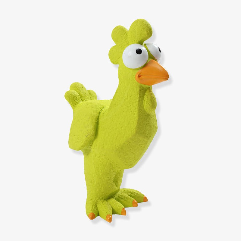 Funny Rooster Squeaky Emulsion Chew Dog Toy