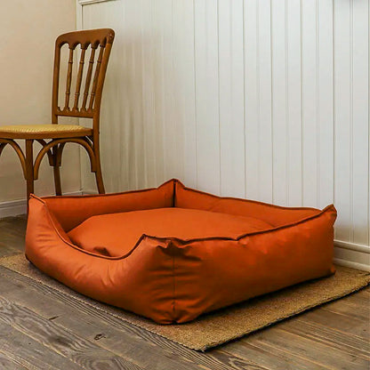 Waterproof Leather Removable Dog Bed