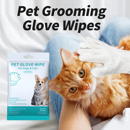 Pet Grooming and Cleaning Gloves Wipes