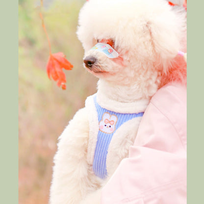 Cute Furry Winter Harness for Small Pet