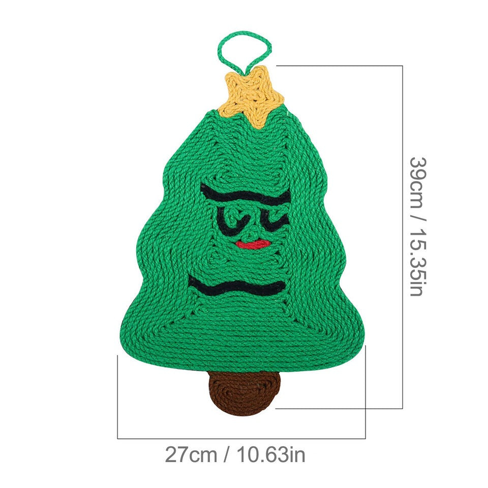 Christmas Cartoon Sisal Cat Scratching Post