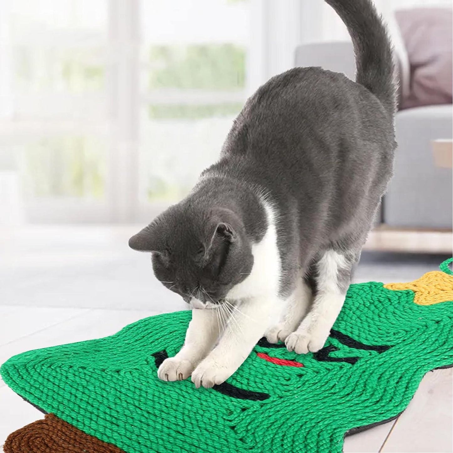 Christmas Cartoon Sisal Cat Scratching Post