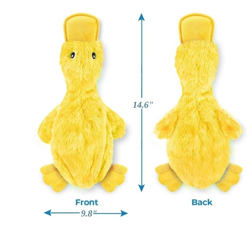 Cute Squeaky Duck Plush Dog Chew Toy