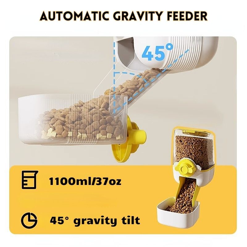 Hanging Automatic Pet Feeder and Water Dispenser