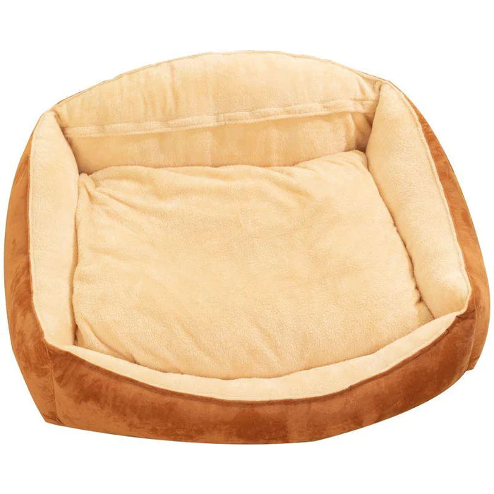 Bread-shaped High-back Soft Dog Bed
