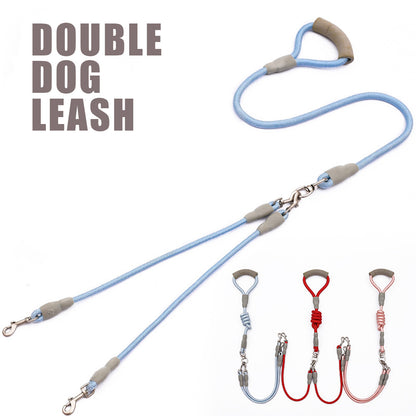 Durable Double Dog Leash