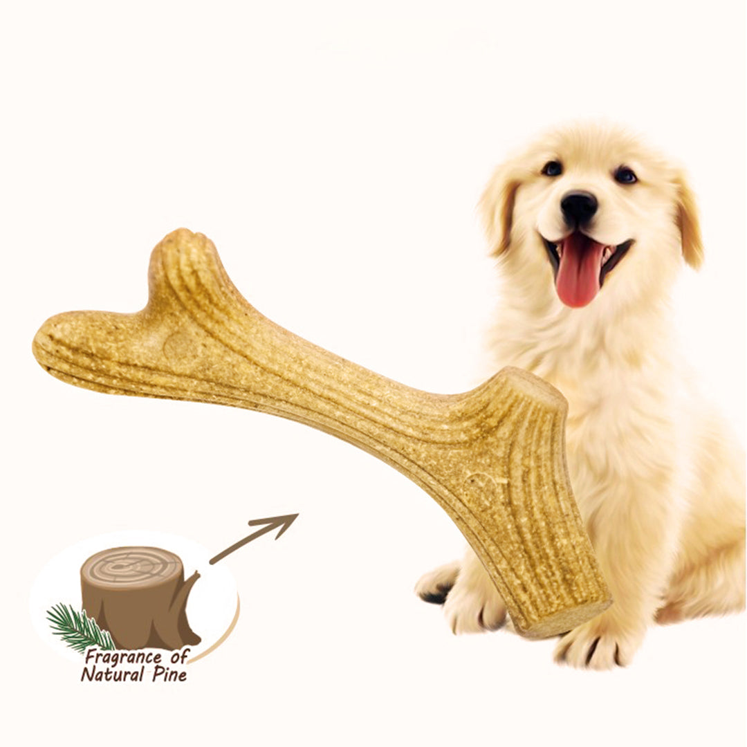 antler shaped chew toy