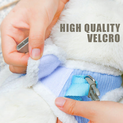 Cute Furry Winter Harness for Small Pet