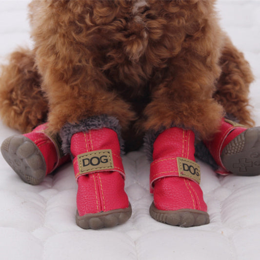 Winter Warm Anti-slip Dog Shoes