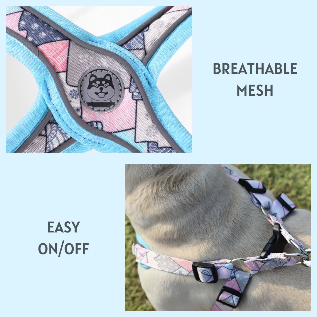 X-Shaped Reflective Step-in Harness