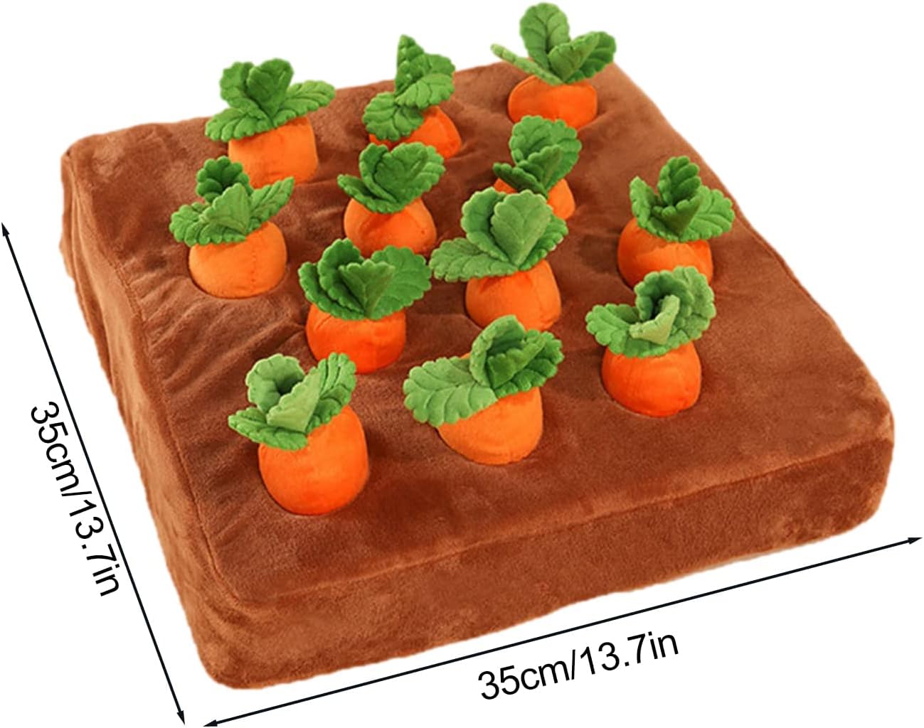 12 Carrots Enrichment Dog Puzzle Toy