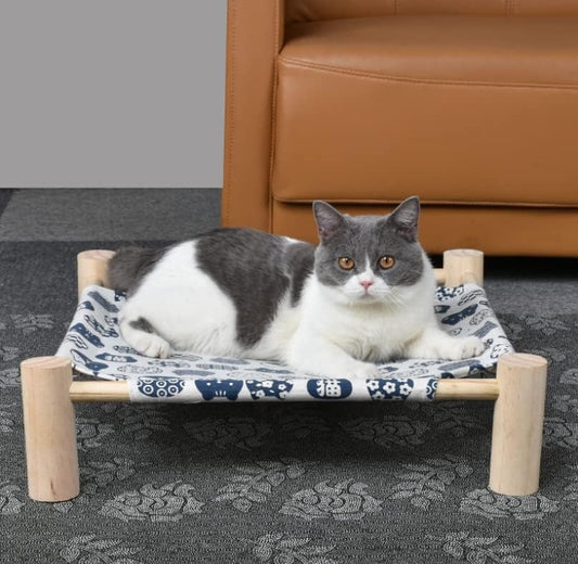 Cooling & Breathable Solid Wood Pet Bed